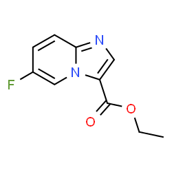 ChemSpider 2D Image | Ethyl 6-fluoroimidazo[1,2-a]pyridine-3-carboxylate | C10H9FN2O2