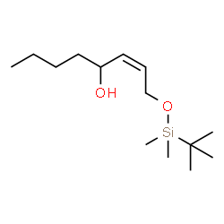 ChemSpider 2D Image | (2Z)-1-{[Dimethyl(2-methyl-2-propanyl)silyl]oxy}-2-octen-4-ol | C14H30O2Si