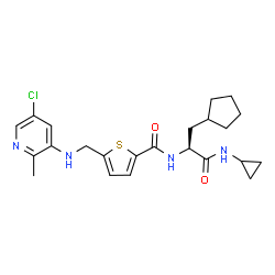 ChemSpider 2D Image | gsk2830371 | C23H29ClN4O2S