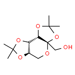 ChemSpider 2D Image | [(3aS,8bS)-2,2,7,7-Tetramethyltetrahydro-3aH-bis[1,3]dioxolo[4,5-b:4',5'-d]pyran-3a-yl]methanol | C12H20O6
