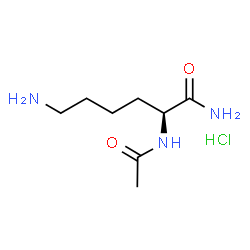 ChemSpider 2D Image | N~2~-Acetyl-L-lysinamide hydrochloride (1:1) | C8H18ClN3O2