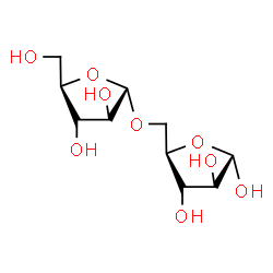 ChemSpider 2D Image | 5-O-alpha-D-Arabinofuranosyl-alpha-D-arabinofuranose | C10H18O9