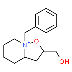 ChemSpider 2D Image | 8-Benzyl-2-(hydroxymethyl)hexahydro-2H-[1,2]oxazolo[2,3-a]pyridin-8-ium | C15H22NO2