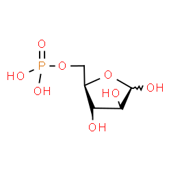 ChemSpider 2D Image | 5-O-Phosphono-D-arabinofuranose | C5H11O8P
