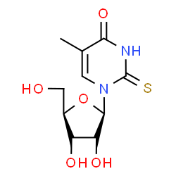ChemSpider 2D Image | 5-Methyl-1-(beta-D-ribofuranosyl)-2-thioxo-2,3-dihydro-4(1H)-pyrimidinone | C10H14N2O5S
