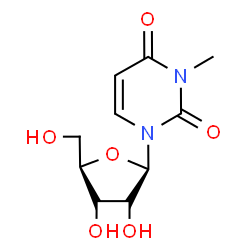 ChemSpider 2D Image | 3-Methyluridine | C10H14N2O6