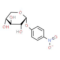 ChemSpider 2D Image | 4-Nitrophenyl alpha-D-xylopyranoside | C11H13NO7