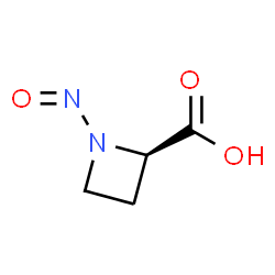 ChemSpider 2D Image | (2R)-1-Nitroso-2-azetidinecarboxylic acid | C4H6N2O3