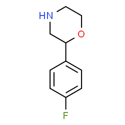 ChemSpider 2D Image | 2-(4-Fluorophenyl)morpholine | C10H12FNO