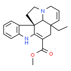 ChemSpider 2D Image | Methyl (12beta)-2,3,6,7-tetradehydroaspidospermidine-3-carboxylate | C21H24N2O2