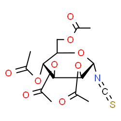 ChemSpider 2D Image | (5xi)-2,3,4,6-Tetra-O-acetyl-N-(thioxomethylene)-alpha-D-lyxo-hexopyranosylamine | C15H19NO9S