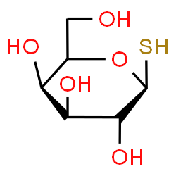 ChemSpider 2D Image | (5xi)-1-Thio-alpha-L-arabino-hexopyranose | C6H12O5S