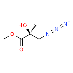 ChemSpider 2D Image | Methyl (2S)-3-azido-2-hydroxy-2-methylpropanoate | C5H9N3O3