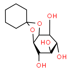 ChemSpider 2D Image | (3aR,4S,5R,6R)-Hexahydrospiro[1,3-benzodioxole-2,1'-cyclohexane]-4,5,6,7-tetrol | C12H20O6