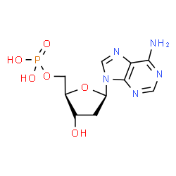 ChemSpider 2D Image | 2'-Deoxy-5'-adenylic acid | C10H14N5O6P