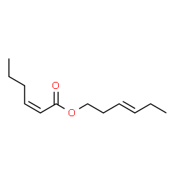 ChemSpider 2D Image | (3E)-3-Hexen-1-yl (2Z)-2-hexenoate | C12H20O2