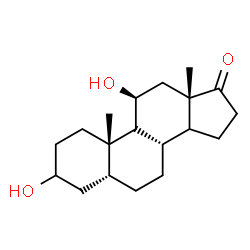 ChemSpider 2D Image | (5beta,9xi,11beta,14xi)-3,11-Dihydroxyandrostan-17-one | C19H30O3