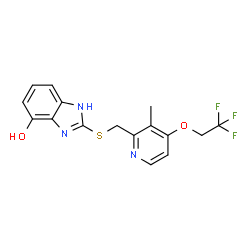 ChemSpider 2D Image | 4-Hydroxy lansoprazole sulfide | C16H14F3N3O2S