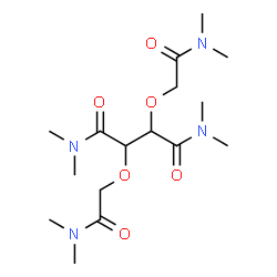ChemSpider 2D Image | 2,3-Bis[2-(dimethylamino)-2-oxoethoxy]-N,N,N',N'-tetramethylsuccinamide | C16H30N4O6