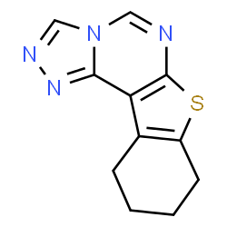 ChemSpider 2D Image | 7,8,9,10-Tetrahydro-1,2,3a,5-tetraaza-6-thiacyclopenta[c]fluorene | C11H10N4S