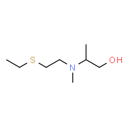 ChemSpider 2D Image | 2-{[2-(Ethylsulfanyl)ethyl](methyl)amino}-1-propanol | C8H19NOS