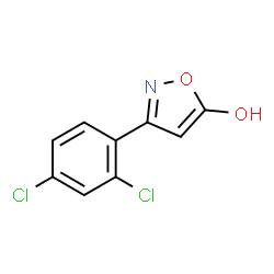 ChemSpider 2D Image | 3-(2,4-Dichlorophenyl)-1,2-oxazol-5-ol | C9H5Cl2NO2