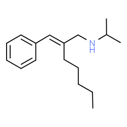 ChemSpider 2D Image | (2E)-2-Benzylidene-N-isopropyl-1-heptanamine | C17H27N