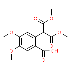 ChemSpider 2D Image | 2-(1,3-Dimethoxy-1,3-dioxo-2-propanyl)-4,5-dimethoxybenzoic acid | C14H16O8