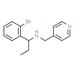 ChemSpider 2D Image | 1-(2-Bromophenyl)-N-(4-pyridinylmethyl)-1-propanamine | C15H17BrN2