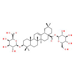 ChemSpider 2D Image | 1-O-[(3beta,5xi,9xi)-3-(beta-D-Galactopyranuronosyloxy)-28-oxoolean-12-en-28-yl]-beta-D-glucopyranose | C42H66O14