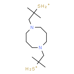 ChemSpider 2D Image | [1,5-Diazocane-1,5-diylbis(2-methyl-1,2-propanediyl)]disulfonium | C14H32N2S2