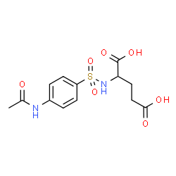 ChemSpider 2D Image | N-[(4-Acetamidophenyl)sulfonyl]glutamic acid | C13H16N2O7S