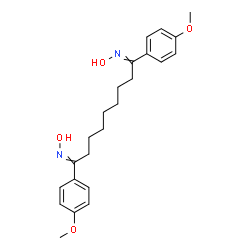 ChemSpider 2D Image | N,N'-Dihydroxy-1,9-bis(4-methoxyphenyl)-1,9-nonanediimine | C23H30N2O4