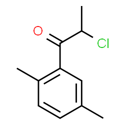 ChemSpider 2D Image | 2-Chloro-1-(2,5-dimethylphenyl)-1-propanone | C11H13ClO