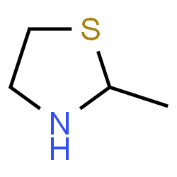 ChemSpider 2D Image | 2-Methylthiazolidine | C4H9NS