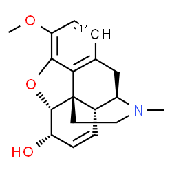 ChemSpider 2D Image | Codeine-1-14C | C1714CH21NO3