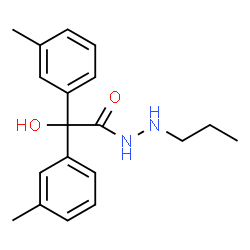 ChemSpider 2D Image | 2-Hydroxy-2,2-bis(3-methylphenyl)-N'-propylacetohydrazide | C19H24N2O2