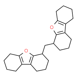 ChemSpider 2D Image | 4,4'-Methylenebis(1,2,3,4,6,7,8,9-octahydrodibenzo[b,d]furan) | C25H32O2