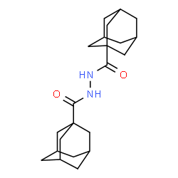 ChemSpider 2D Image | N'-(Adamantan-1-ylcarbonyl)-1-adamantanecarbohydrazide | C22H32N2O2