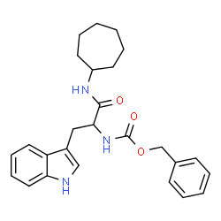 ChemSpider 2D Image | Nalpha-[(Benzyloxy)carbonyl]-N-cycloheptyltryptophanamide | C26H31N3O3
