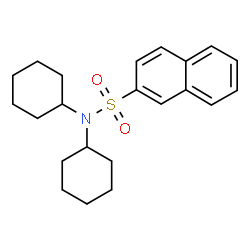 ChemSpider 2D Image | N,N-Dicyclohexyl-2-naphthalenesulfonamide | C22H29NO2S