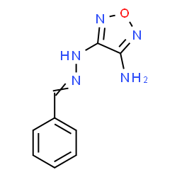 ChemSpider 2D Image | 4-(2-Benzylidenehydrazino)-1,2,5-oxadiazol-3-amine | C9H9N5O