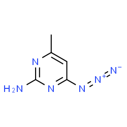 ChemSpider 2D Image | 4-Azido-6-methyl-2-pyrimidinamine | C5H7N6