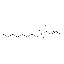 ChemSpider 2D Image | 1-[Dimethyl(octyl)silyl]-3-methyl-2-buten-1-one | C15H30OSi