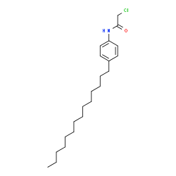 ChemSpider 2D Image | 2-Chloro-N-(4-tetradecylphenyl)acetamide | C22H36ClNO