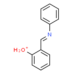 ChemSpider 2D Image | {2-[(E)-(Phenylimino)methyl]phenyl}oxonium | C13H12NO