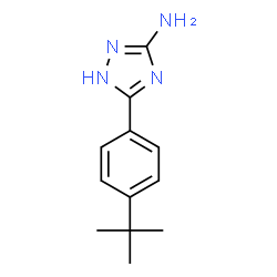 ChemSpider 2D Image | 5-(4-tert-butylphenyl)-4H-1,2,4-triazol-3-amine | C12H16N4