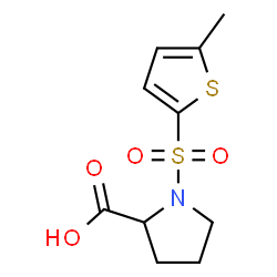 ChemSpider 2D Image | 1-[(5-Methyl-2-thienyl)sulfonyl]proline | C10H13NO4S2