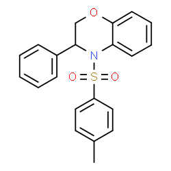 ChemSpider 2D Image | 4-(4-methylphenyl)sulfonyl-3-phenyl-2,3-dihydro-1,4-benzoxazine | C21H19NO3S
