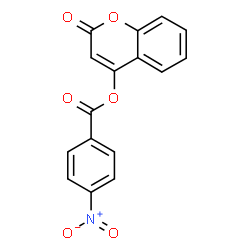 ChemSpider 2D Image | 2-Oxo-2H-chromen-4-yl 4-nitrobenzoate | C16H9NO6